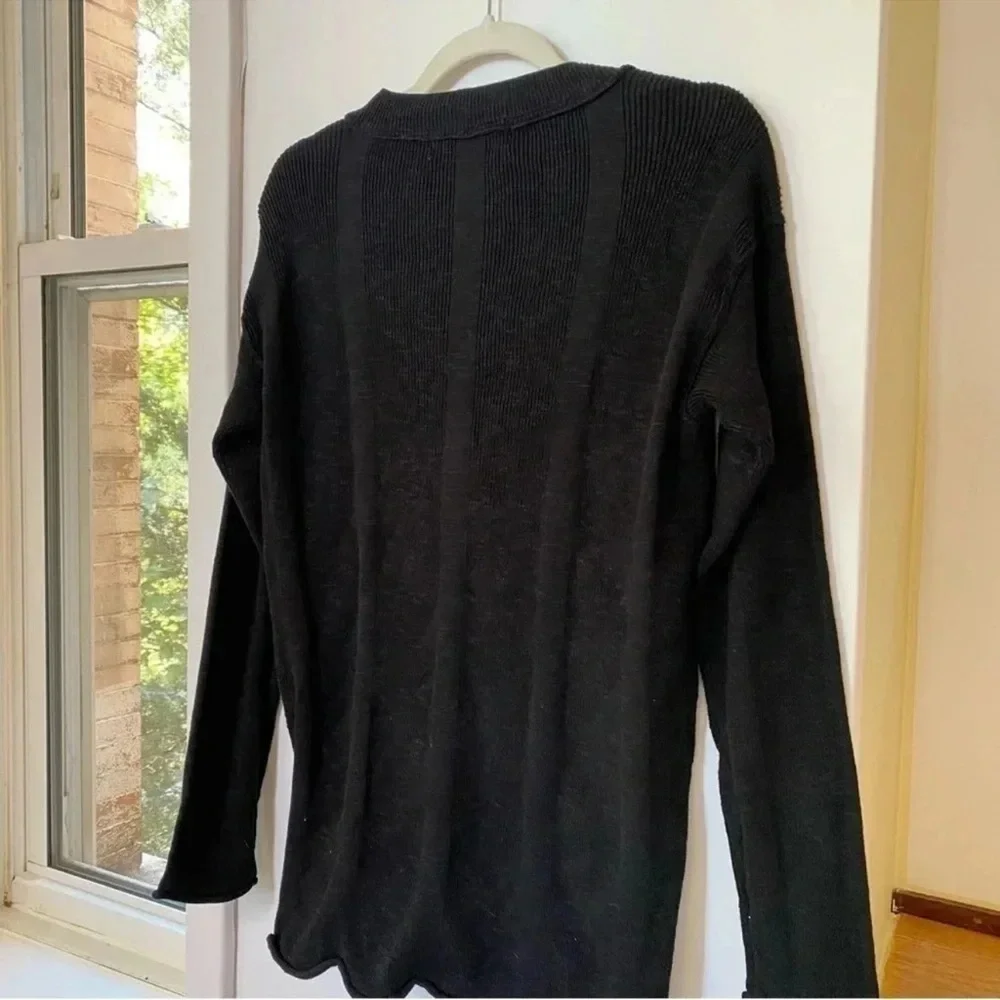 NWT Free People Two-Piece Cardigan Sweater Set Black XS